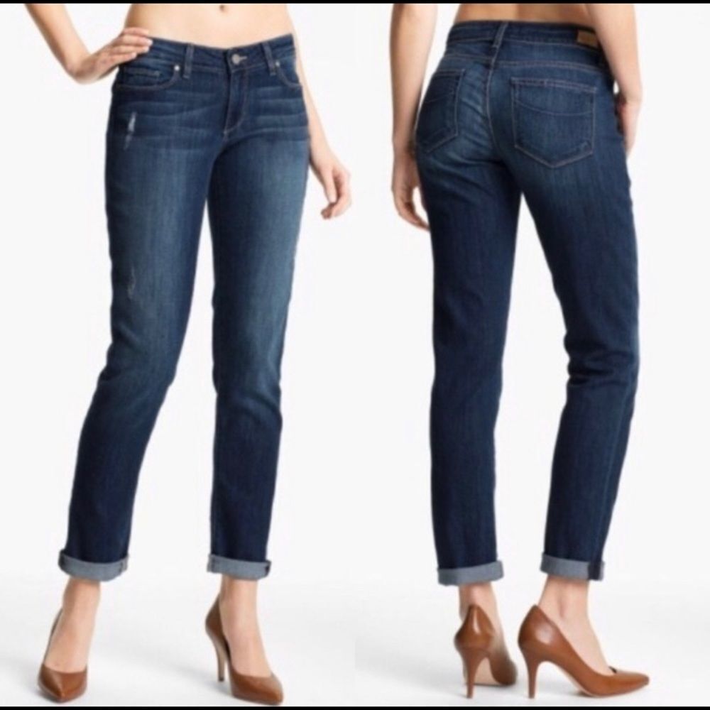 PAIGE Jimmy Jimmy Skinny distressed cropped jeans